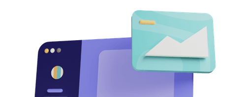 Illustration d'une fenêtre de site web avec une image de paysage